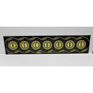 RECORDS Metal Sign vinyl albums record store shop music vintage retail